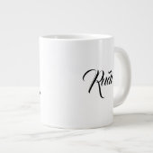 Laat het Sneeuw/Kerstcitaat/Mok Grote Koffiekop (Voorkant rechts)