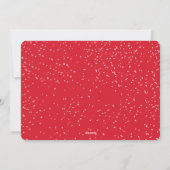 Laat het Sneeuw Moderne Vakantie Fotokaart Feestdagenkaart (Achterkant)