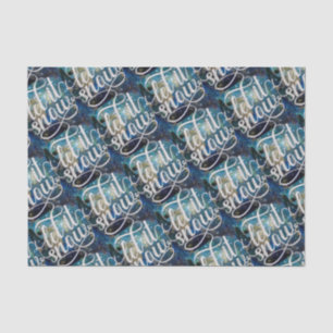 Laat het sneeuw nachtelijke hemel kunst herhalen tissuepapier