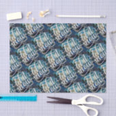 Laat het sneeuw nachtelijke hemel kunst herhalen tissuepapier (Craft)