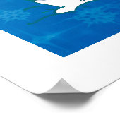 Laat het sneeuw sneeuwen en vogels voeden poster (Hoek)