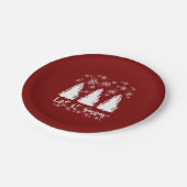 Laat het Sneeuw Stretched Canvas Print Papieren Bordje (Gekanteld)