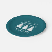 Laat het Sneeuw Stretched Canvas Print Papieren Bordje (Gekanteld)