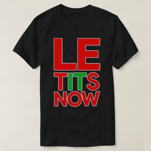 LAAT HET SNEEUW T-SHIRT (Design voorkant)