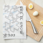 LAAT HET SNEEUW THEEDOEK (Quarter Fold)