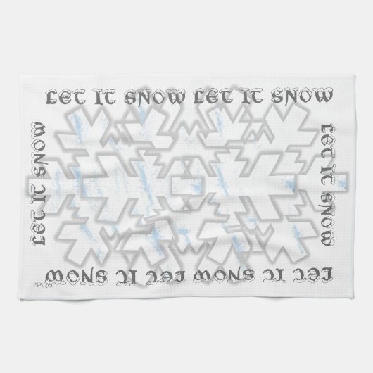 LAAT HET SNEEUW THEEDOEK (Horizontaal)