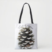 LAAT HET SNEEUW TOTE BAG (Voorkant)