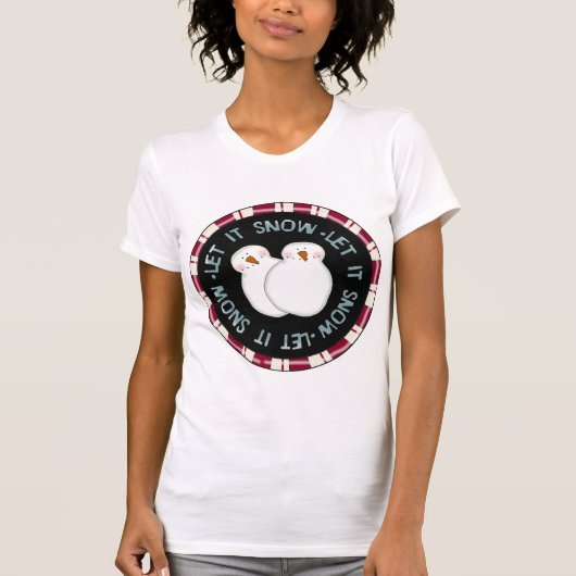 Laat het Sneeuw Vakantie Tshirts en Geschenken (Voorkant)