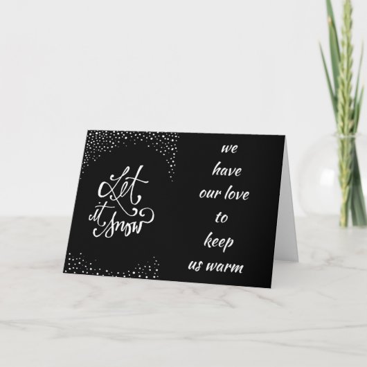 "LAAT HET SNEEUW" WE HEBBEN "MISTLETOE" OM ONS GAR KAART (Voorkant)