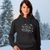 Laat het Sneeuw Wintertijd Unisex Hoodie