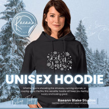 Laat het Sneeuw Wintertijd Unisex Hoodie