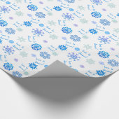 Laat het sneeuw-wit cadeaupapier (Hoek)