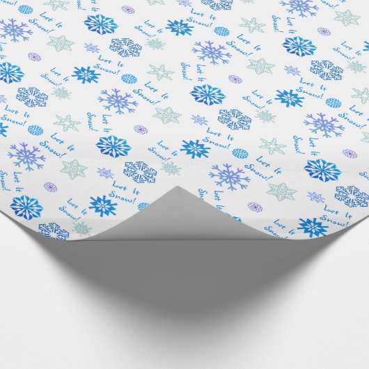 Laat het sneeuw-wit cadeaupapier (Hoek)