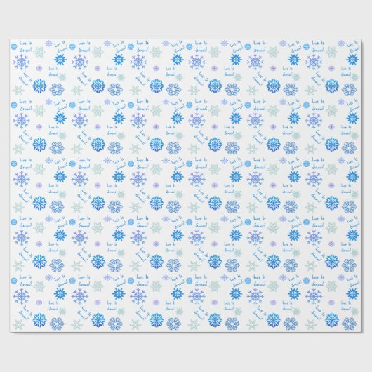 Laat het sneeuw-wit cadeaupapier (Vlak)