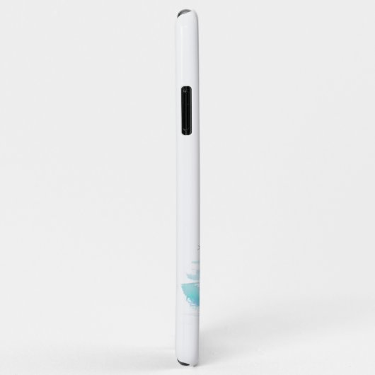 Laat het sneeuwbalblauw kerstboom Snowman Case-Mate iPhone Case (Achterkant/rechts)