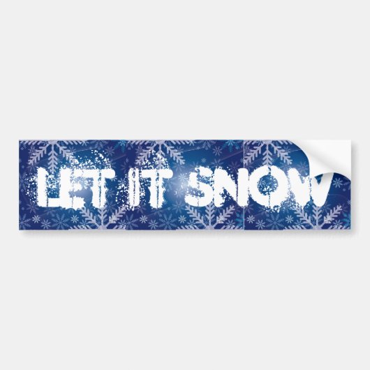 laat het sneeuwbalsticker bumpersticker (Voorkant)