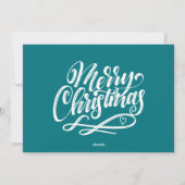 Laat het Sneeuwbedekking Volledige Bleekfoto Feestdagenkaart (Achterkant)