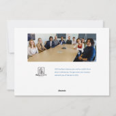 Laat het Sneeuwbergschilderende Company Holiday Ca Feestdagenkaart (Achterkant)