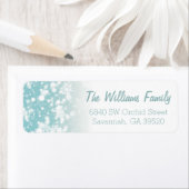 Laat het sneeuwbericht het adreslabel retourneren etiket (Insitu)