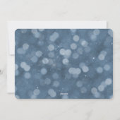 Laat het sneeuwbladige Bokeh-fotokaart Feestdagenkaart (Achterkant)