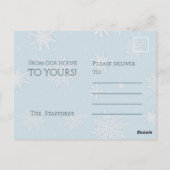 Laat het Sneeuwblauw Briefkaart (Achterkant)