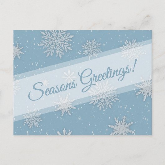 Laat het Sneeuwblauw Briefkaart (Voorkant)