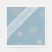 Laat het Sneeuwblauw Servet (Voorkant)