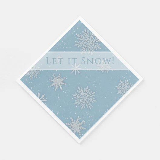 Laat het Sneeuwblauw Servet (Hoek)