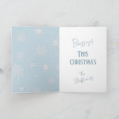 Laat het Sneeuwblauw Wenskaart Kaart (Binnen)