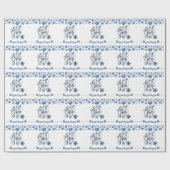 Laat het sneeuwblauw wit inpakpapier (Vlak)