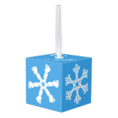 Laat het Sneeuwbordspel Ornament (Achter hoekig)