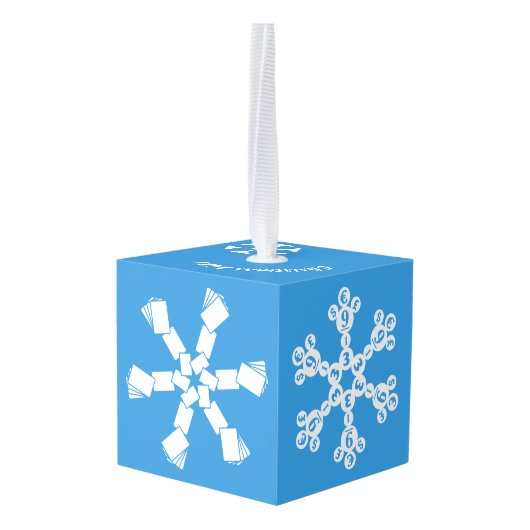 Laat het Sneeuwbordspel Ornament (Achter hoekig)