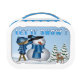 Laat het sneeuwbroodje Snowman Lunch doos Lunchbox (Voorkant)