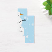 Laat het sneeuwcadeau Labels Mini Visitekaartjes (Bureau)