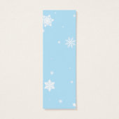 Laat het sneeuwcadeau Labels Mini Visitekaartjes (Achterkant)