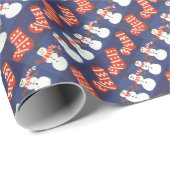 laat het sneeuwcadeauverpakking cadeaupapier (Rol Hoek)