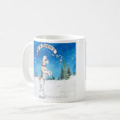 Laat het sneeuwdrager fox Terrier! Koffiemok (Voorkant links)