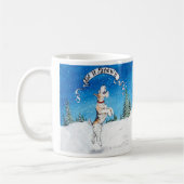 Laat het sneeuwdrager fox Terrier! Koffiemok (Links)