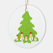 Laat het sneeuwen aangepaste kerst ornament (Links)