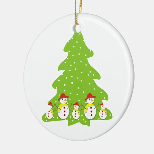Laat het sneeuwen aangepaste kerst ornament (Links)