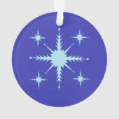 "Laat het sneeuwen!" acryl-versiering met sneeuwvl Ornament (achterkant)