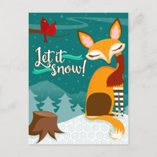 Laat het sneeuwen! Activiteiten in de omgeving van Feestdagenkaart