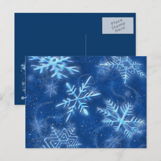 Laat het Sneeuwen Ansichtkaart Feestdagenkaart (Voorkant / Achterkant)