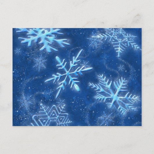 Laat het Sneeuwen Ansichtkaart Feestdagenkaart (Voorkant)