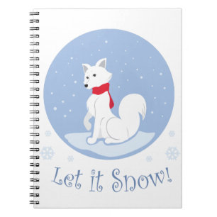 Laat het sneeuwen! (Arctische vos) Notitieboek
