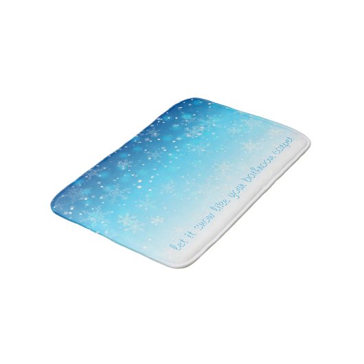 laat het sneeuwen badmat (Gekanteld)