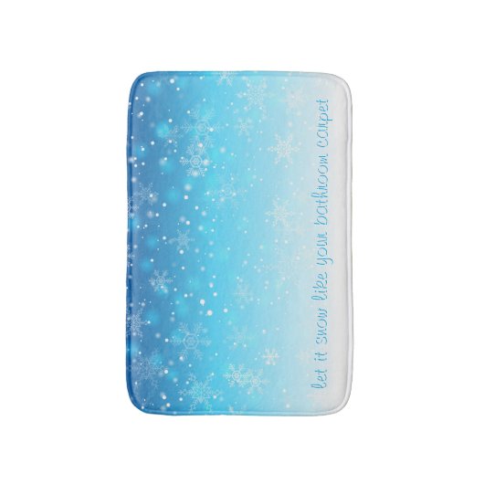 laat het sneeuwen badmat (Voorkant Verticaal)