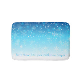 laat het sneeuwen badmat