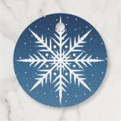 Laat het sneeuwen bedankjes labels (Achterkant)