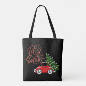 Laat het sneeuwen | Beetle Bug | Snepineboom Tote Bag (Achterkant)